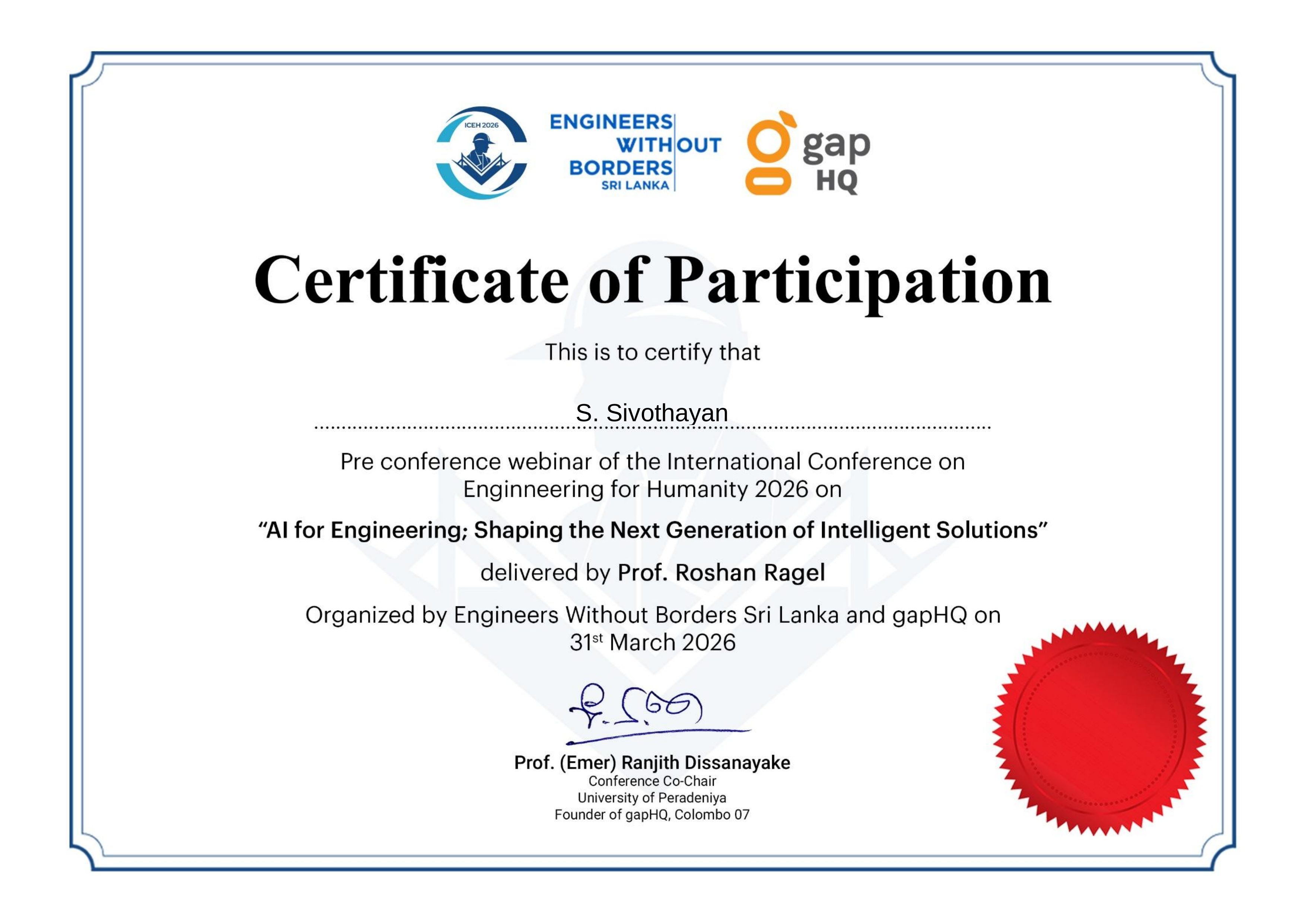 Preview of AI For Engineering: Shaping the Next Generation Intelligent Solutions certificate